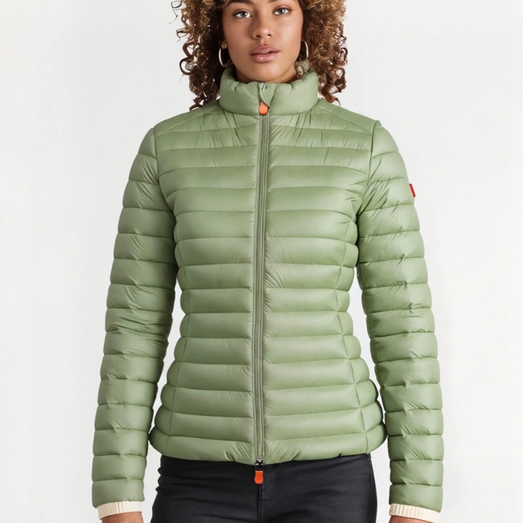 Save The Duck Green Jacket For Women Size 1